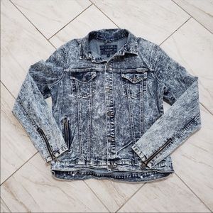 Members Only Acid Wash Jean Jacket
